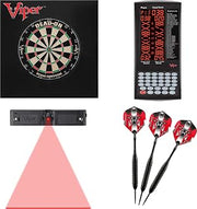 Viper Dead-On Dartboard with ProScore Scorer, Steel Tip Darts & Wall Defender