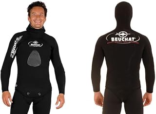 Mundial Equipe 7mm Open Cell Wetsuit Jacket with Hood and Speargun Loading Pad