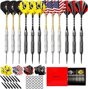 Steel Tip Darts Set, 12 Pack 24 Grams