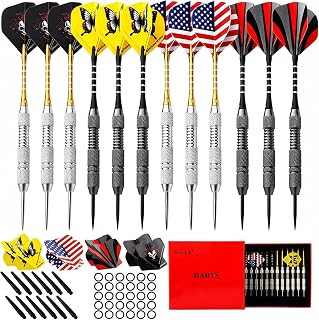 Steel Tip Darts Set, 12 Pack 24 Grams