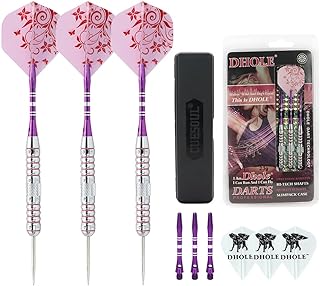 Black Scorpion CUESOUL Dhole 21g/23/24 Grams Steel Tip Darts with 2 Different Sets Aluminum Shafts