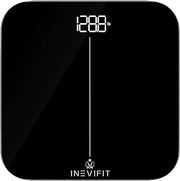 INEVIFIT Bathroom Scale, Highly Accurate Digital Bathroom Body Scale, Measures Weight up to 400 lbs. Includes Batteries