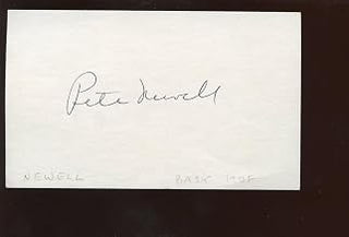 Pete Newell Basketball Hall of Famer Autographed Index Card Hologram - College Cut Signatures