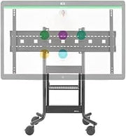 RPS-500-CSB70 Fixed Height Mobile Stand, Custom Mount for Cisco Webex 70 Board, Universal Display Mount Supports Single Display Up to 75", 250 lbs Load Capacity