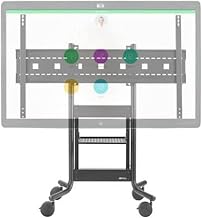 RPS-500-CSB70 Fixed Height Mobile Stand, Custom Mount for Cisco Webex 70 Board, Universal Display Mount Supports Single Display Up to 75", 250 lbs Load Capacity