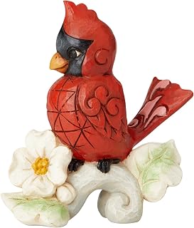 Enesco Jim Shore Heartwood Creek Cardinal Miniature Figurine, 3.35 Inch, Multicolor