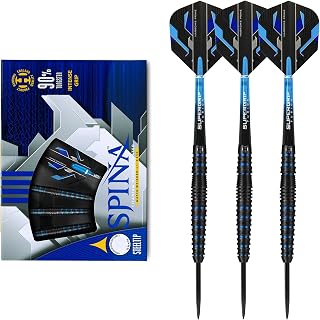 Harrows Spina Black - Blue 90% Tungsten Steel Tip Darts