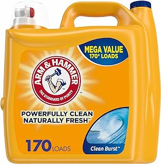 Arm & Hammer Clean Burst Liquid Laundry Detergent, 170 Loads