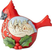 Enesco Jim Shore Heartwood Creek Cardinal Pint-Size Figurine, 4.5 Inch, Multicolor