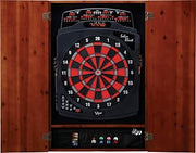 Viper by GLD Products Solar Blast Electronic Dartboard & Metropolitan Cinnamon Cabinet, Black