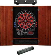 Viper Electronic Dartboard, Metropolitan Cinnamon Cabinet & Shadow Buster Dartboard Light Bundle