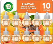 Air Wick Plug-In Scented Oil Refills, Hawaii with Essential Oils, 10 Count