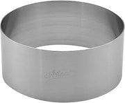 Ateco Round Cake Ring Dessert Mold, 1.75" High x 4" Diameter, Stainless Steel