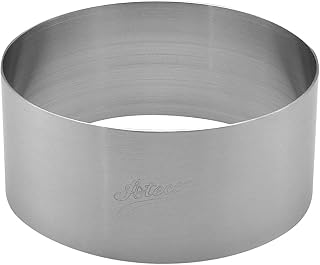 Ateco Round Cake Ring Dessert Mold, 1.75" High x 4" Diameter, Stainless Steel
