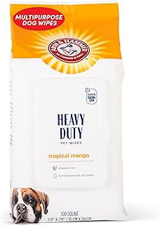 Arm & Hammer Heavy Duty Multipurpose Dog Wipes, Mango, 100 Count