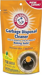 Arm & Hammer 12-Count Sink Garbage Disposal Cleaner, Freshener & Deodorizer Capsules Citrus Scent, with Power of Baking Soda