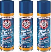 Arm & Hammer 3320094170 Baking Soda Air Freshener, Aerosol, Light Fresh Scent, 7oz (3)