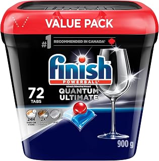 Finish Dishwasher Detergent, Quantum Ultimate, Fresh, 72 Tablets 72 Count