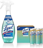 Lysol Smart Multi-Purpose Cleaner Kit, Clear, 5 Piece Set, Fresh Waterfall, 1 Count