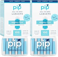 Pip Lancets 30G x 1.0mm - 200 Count Safety Lancets for Diabetes, Blue