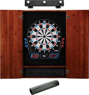 Viper 777 Electronic Dartboard, Metropolitan Cinnamon Cabinet, Dart Mat & Shadow Buster Dartboard Light