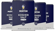 Morton Kosher Salt Flakes Cooking Salt (48 oz / 3 lb), 4-Pack
