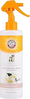 Arm & Hammer Ultra Fresh Waterless Dog Bath Spray, White Jasmine, 10 Fl Oz