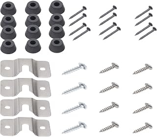 TenCloud 4 Sets Wall Steel Bracket and Screws Hardware Kit Replacement for Mounting Dartboard