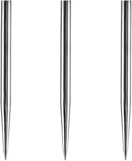 Dartfellas Dart Spare Points, Replacement Points, Plain Silver, Length 38mm (1 Set)