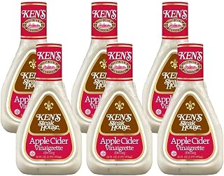 Ken's Steak House Apple Cider Vinaigrette Dressing (16 Fl Oz, Pack of 6)