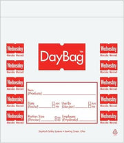 DayMark 112380 Clear/Red Wednesday 7" x 6.5" Portion Bag - 8000 / CS
