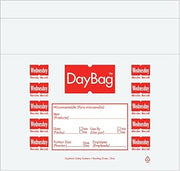 DayMark 110918 Clear/Red Wednesday 10" x 8.5" Portion Bag - 8000 / CS