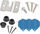 ONE80 Dartboard Mounting Bracket Wall Bracket for Hanging Dartboard Stainless Steel Dart Holder Dart Display Stand Wall Bracket and Screws Hardware Kit Replacement for Mounting Dartboard