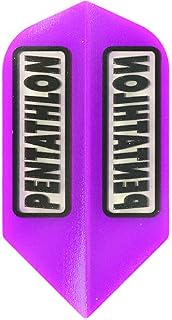 3 Sets (9 Flights) Pentathlon Purple 100 Micron Slim Dart Flights