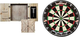 Unicorn American Legend Barnwood Dartboard Cabinet Eclipse Pro2 Dartboard