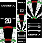Designa Darts | Non-Slip Carpet Dart Mat with Double Top Design & Throw Lines | 290cm x 60cm