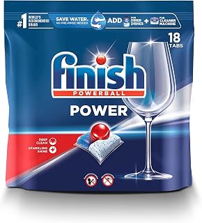 Finish Power - 18ct - Dishwasher Detergent - Powerball - Dishwashing Tablets - Dish Tabs