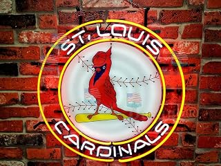 Queen Sense 24"x24" for Cardinal Logo (St Louis) Neon Sign Light Lamp with HD Vivid Printing Tech Artwork A124SLCVVD