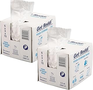Inteplast Food Storage Bag, 3.5 qt, 2-Pack, 2000 Total Count