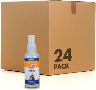 Arm & Hammer Tartar Control Dental Spray for Dogs, Mint, 4 Fl Oz, 24-Pack