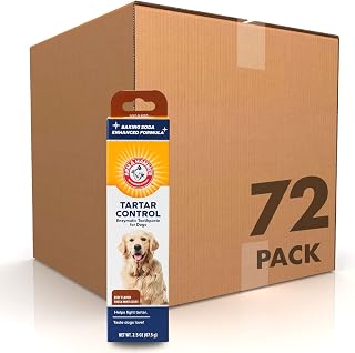 Arm & Hammer Tartar Control Enzymatic Dog Toothpaste, Beef, 2.5 Oz, 72-Pk