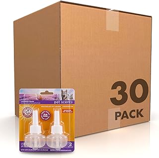 Arm & Hammer for Pets Plug-in Scented Oil Refills, Lavender, 2 Count, 30-Pk