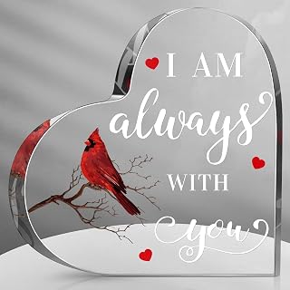 Yalikop Red Cardinal Gifts, Cardinal Decor, I Am, 3.94 x 3.94 x 0.4 Inches