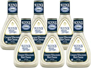 Ken's Steak House Creamy Wisconsin Blue Cheese Dressing (16 Fl Oz (Pack of 6)