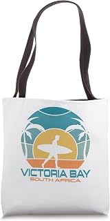 Victoria Bay Surfing Beach Retro Surfing Summer Vacation Tote Bag