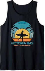 Victoria Bay Surfing Beach Retro Surfing Summer Vacation Tank Top