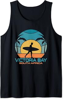 Victoria Bay Surfing Beach Retro Surfing Summer Vacation Tank Top