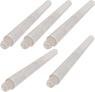 Ruilogod 6 Pieces Clear Plastic Replacement Accessories Darts Stem