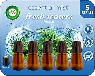 Air Wick Essential Mist Refill, Fresh Waters, Diffuser Oils, 5 count