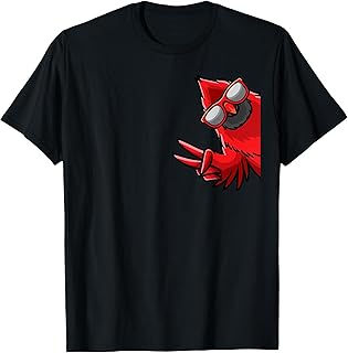 Northern Cardinal Bird Red Cardinal from Side T-Shirt